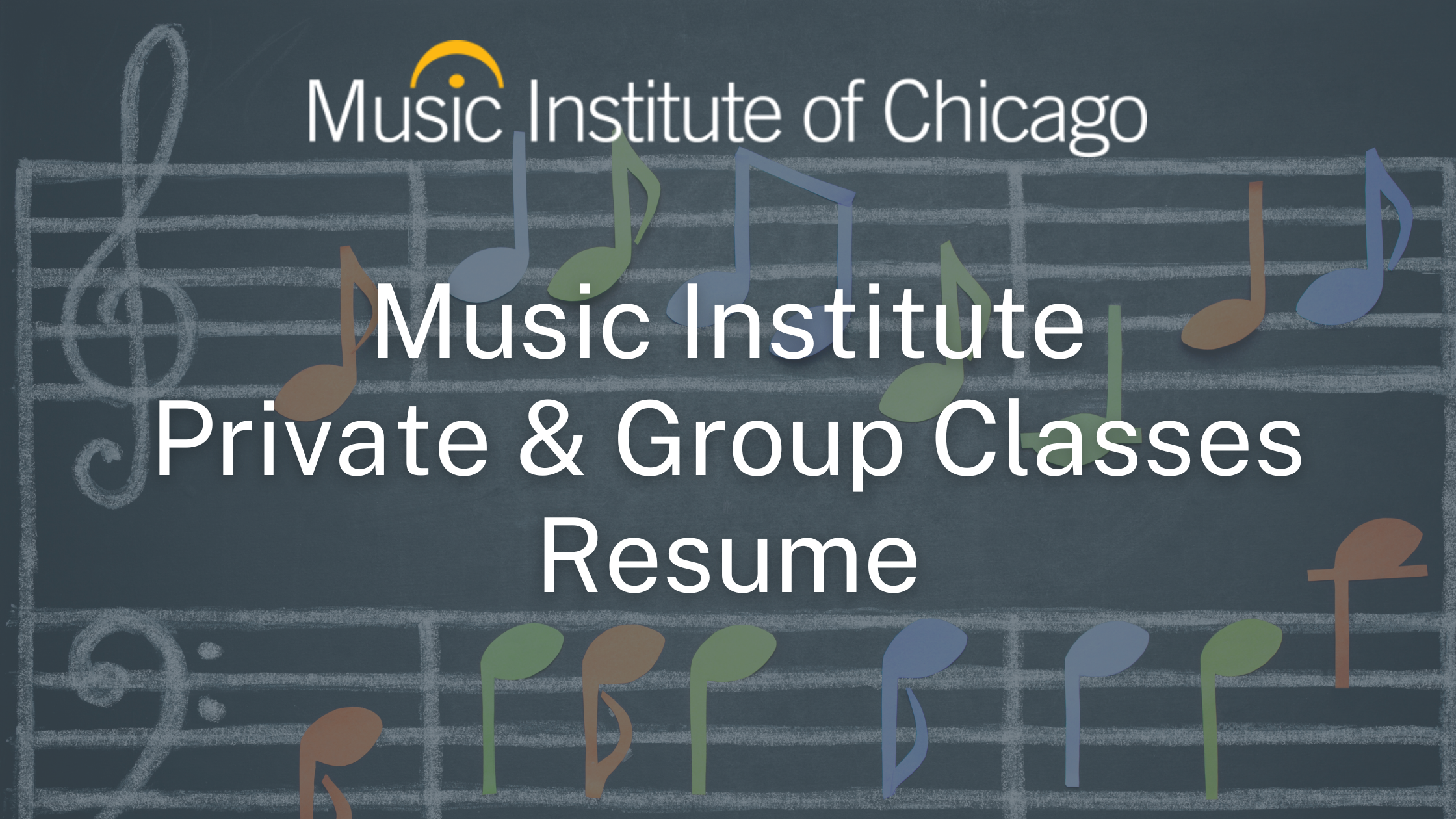 Music Institute group classes and ensembles resume